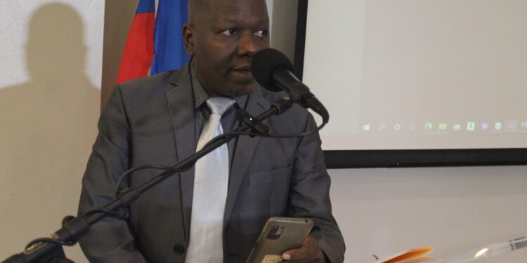 Fontal Louiny aux ateliers de dialogue national du CCM-Haïti