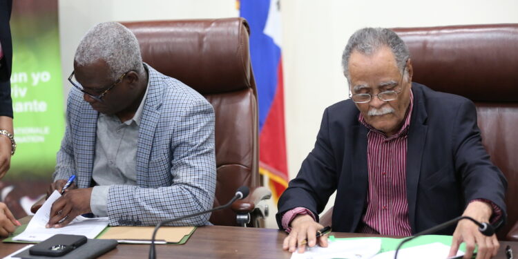 Signature d’un protocole d’accord entre le ministère de la Santé publique et Partner and Health (Zanmi Lasante)